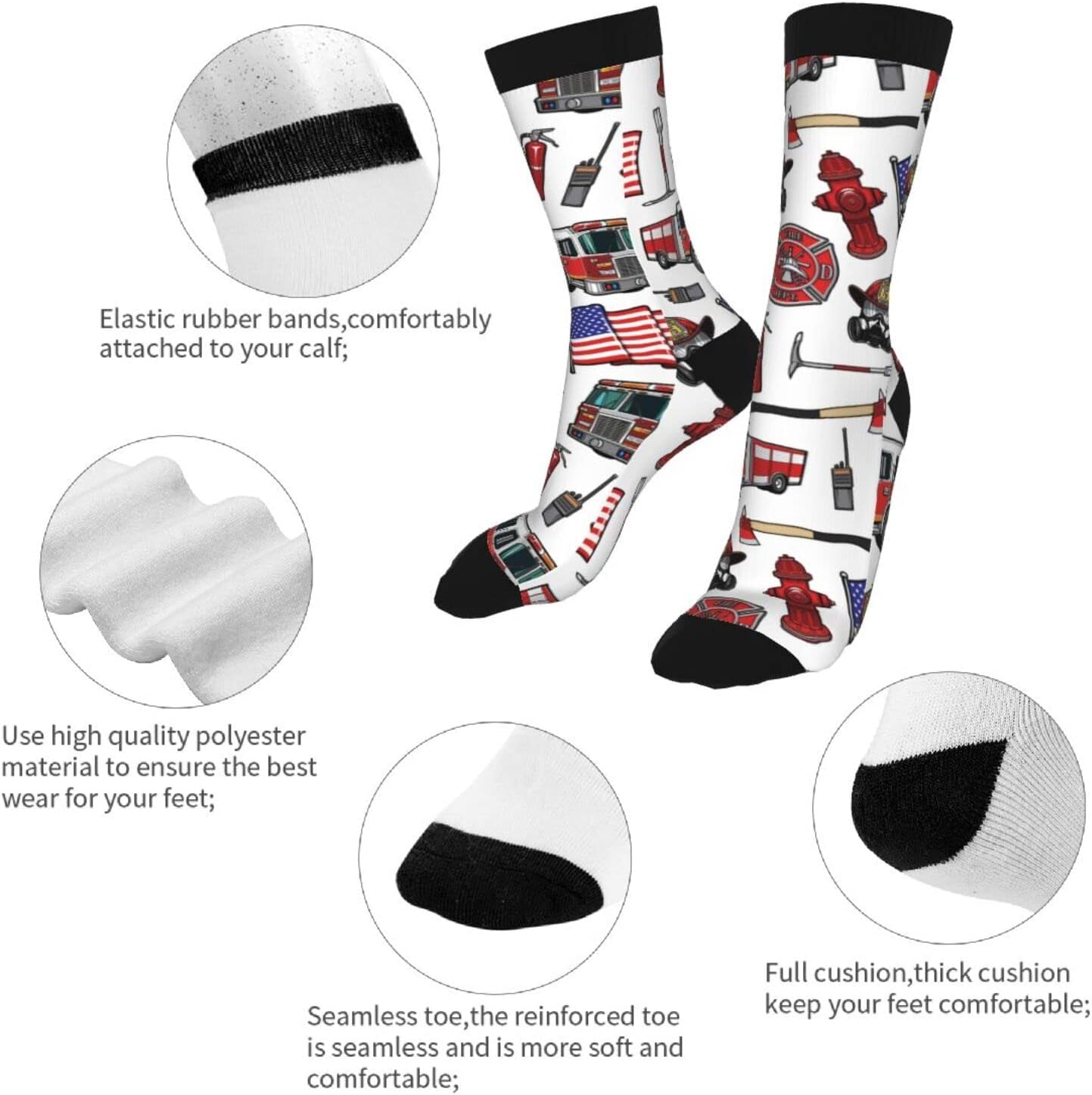 Sigouyinei Casual Funny Funky Novelty Socks For Men Women - Image 7