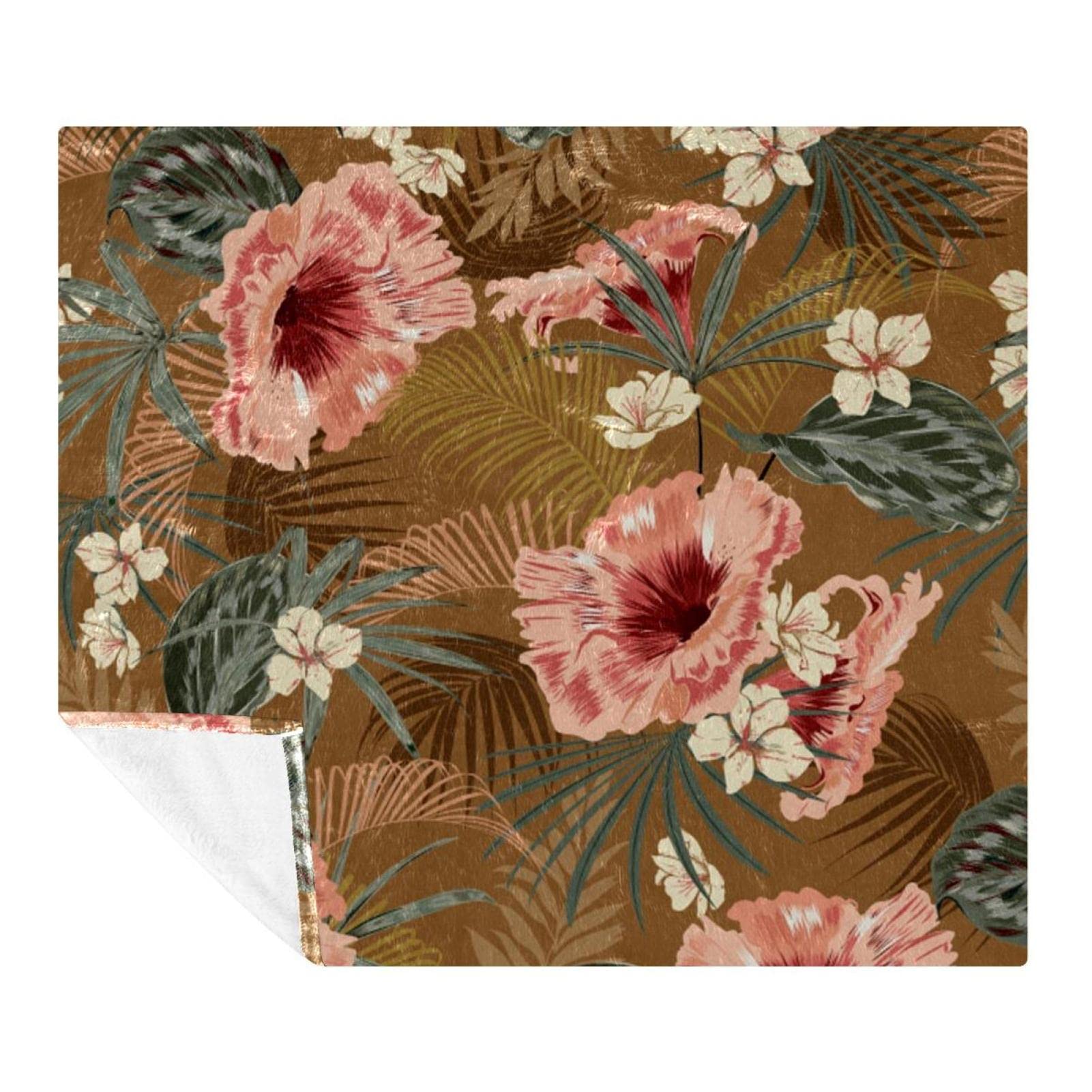 Couverture polaire microfibre 150x200 cm douce rétro pour lit et canapé