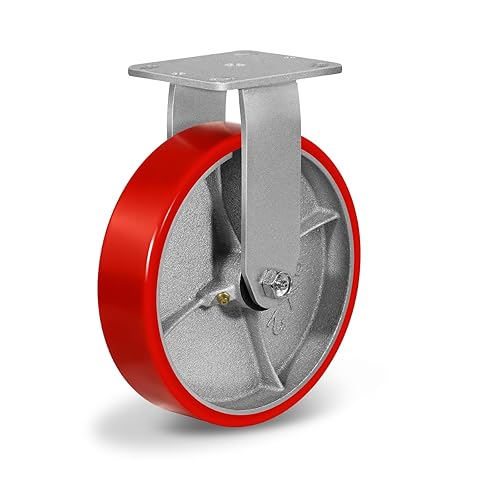 Miniatura 44 de Ruedas de 8 x 2 pulgadas, juego de 4 ruedas industriales resistentes, ruedas de poliuretano con fuerte capacidad de carga de 6000 libras