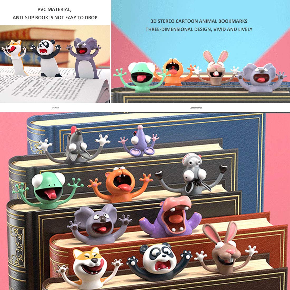 Vadktai Wacky Bookmarks, Animal Bookmarks, 3D Squashed Bookmarks For Kids Students Teachers Funny Bookmark For Reading 08b68f33 9a2d 458c 87df 2964795d2785.d1ef7114745c4a1ebcaf98c4b606238c - View #12