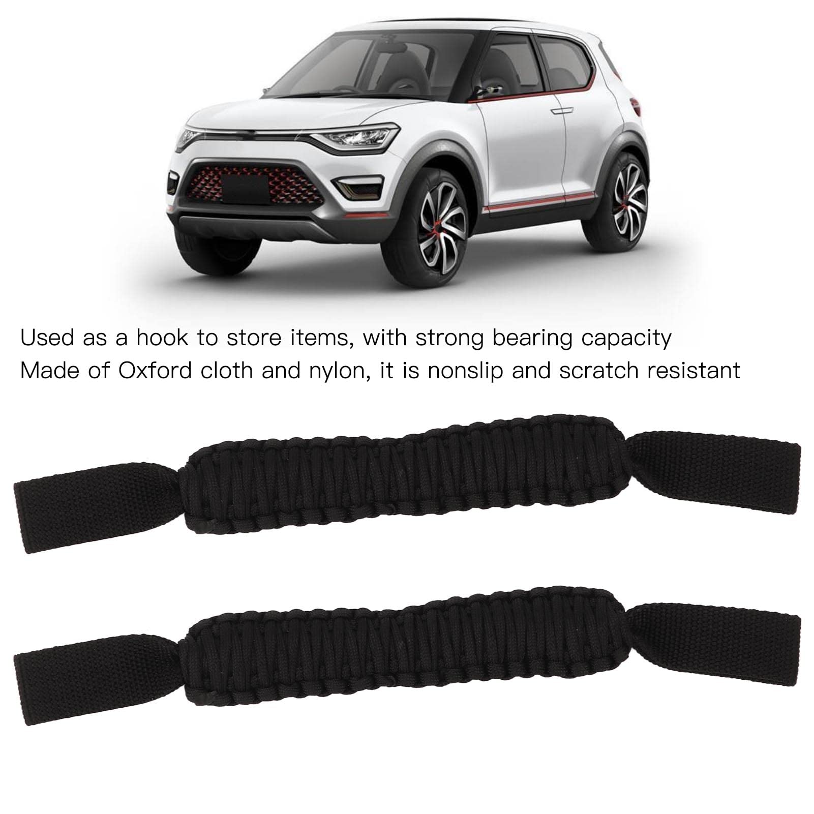 Maniglie In Paracord Per Auto - Impugnature Antiscivolo Per Poggiatesta, Ideali Per Fuoristrada E Pickup