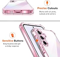 iVoler Samsung Galaxy A55 5G Átlátszó Védőtok - Lila TPU Puha Kerettel, Ütésálló Kialakítás, 2db Edzett Üveg Képernyővédővel 7
