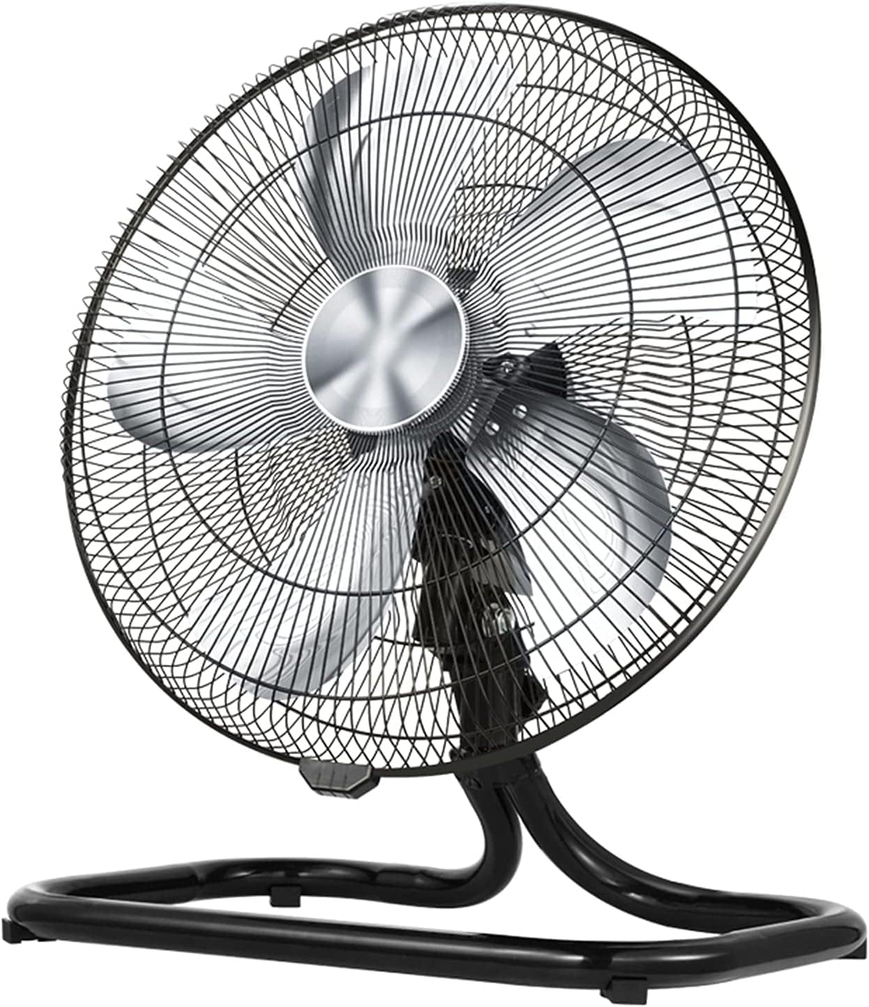 Table Fan, Floor Fan, Standing Fan, Oscillating Cooling for Bedroom, Gym, Garage, Warehouse, Workshop and industrial, Silver-40cm(16inch)