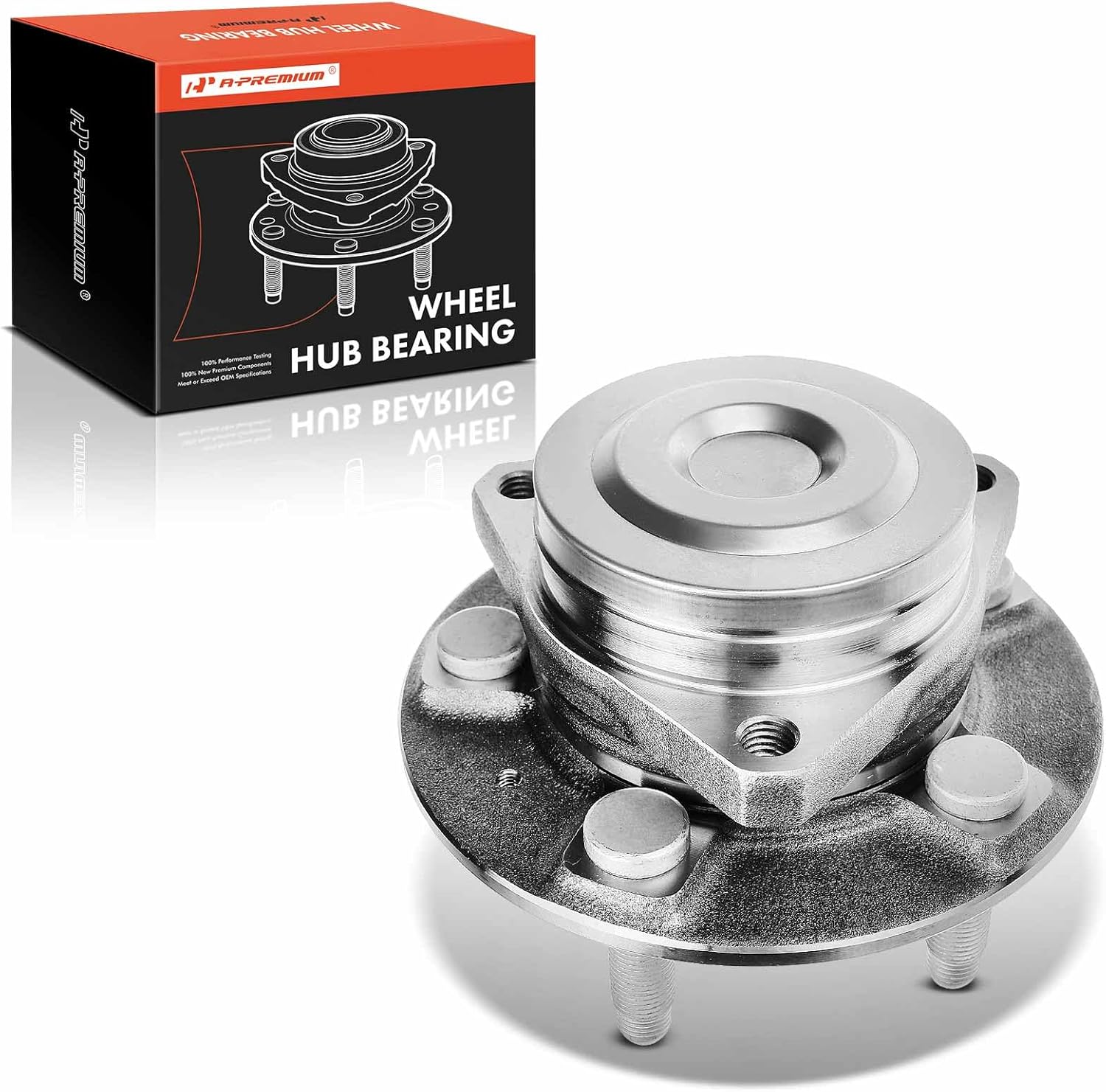 A-Premium Front Wheel Bearing and Hub Assembly with 5-Lug Compatible with Chevrolet Camaro 2016-2017, LT & SS Submodel Only