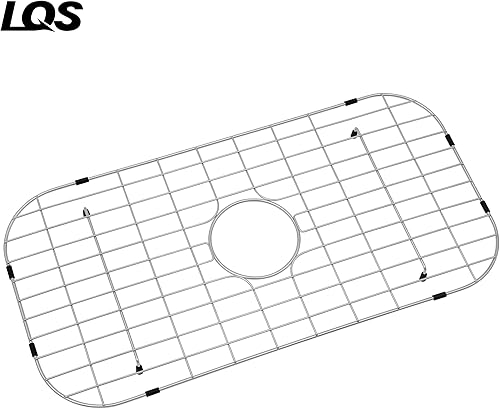 Miniatura 13 de LQS Rejilla de fregadero y rejilla inferior del fregadero, protector de fregadero para fregaderos de cocina de acero inoxidable de 19 1/16 x 13 3/4