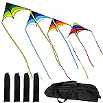 Delta Kites for Adults, Easy to Fly Kite, Best Kites (4 Pack Could be Stacked)