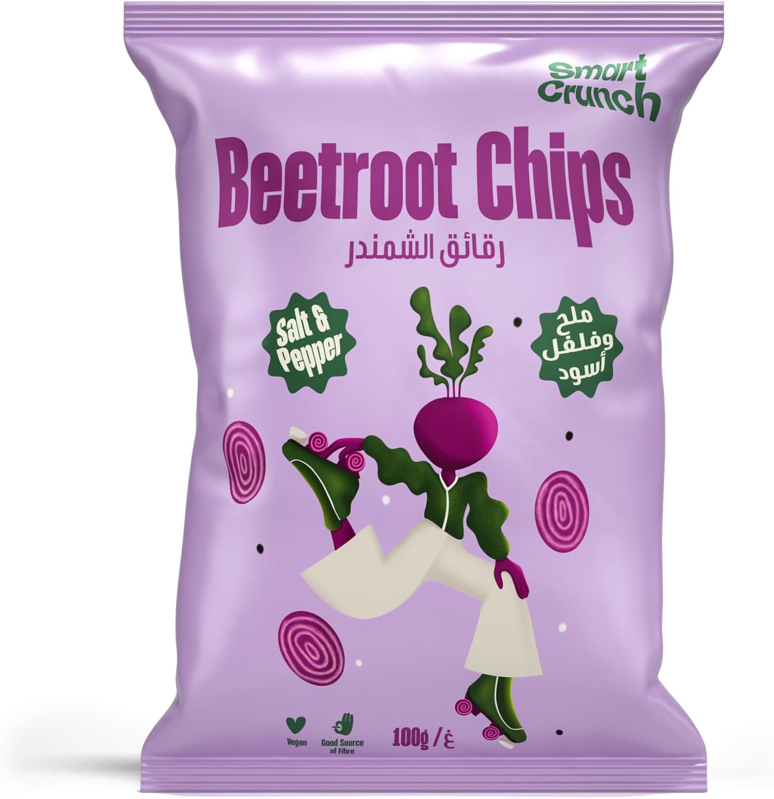 Beetroot Crisps with Black Pepper 100g