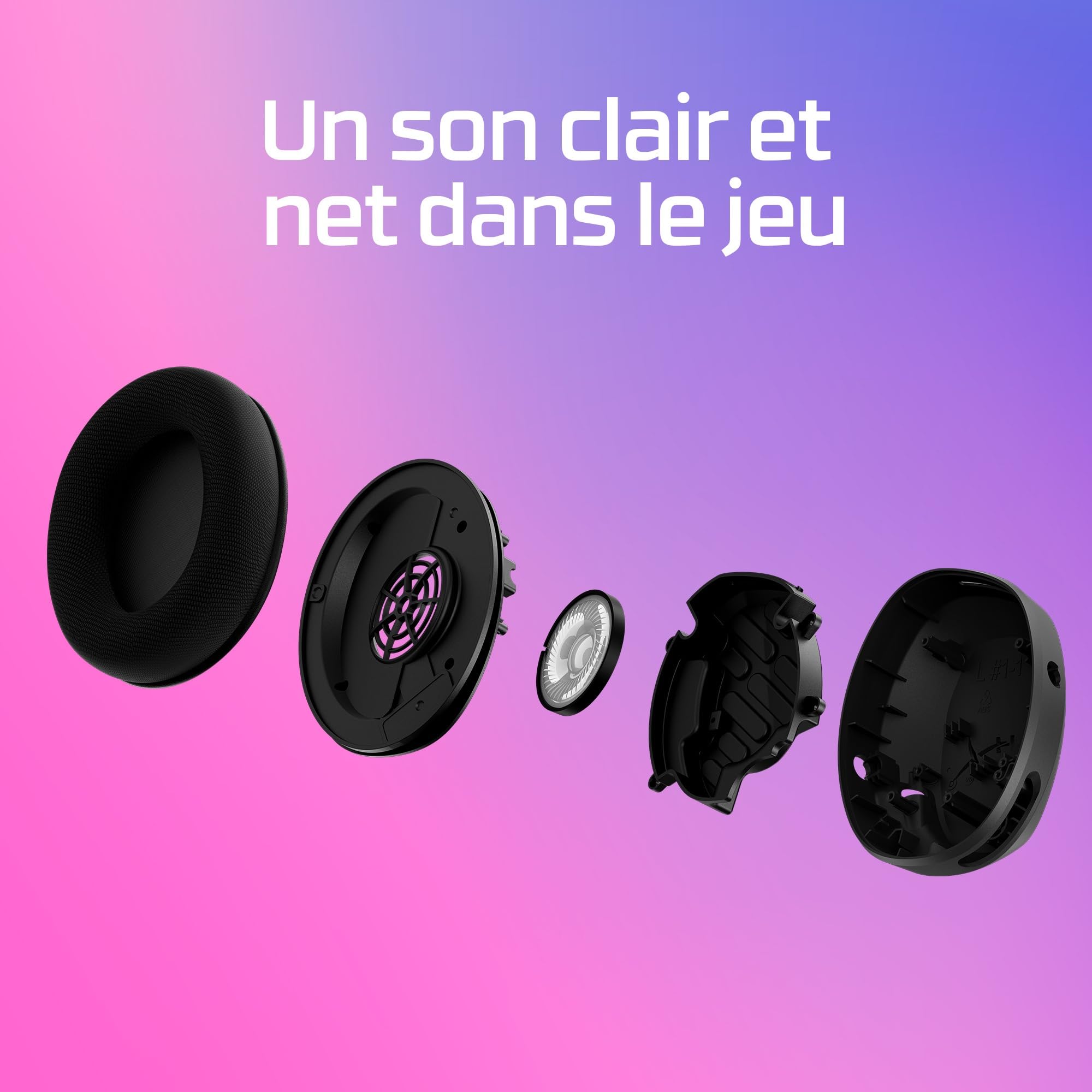 HyperX Cloud Stinger 2 Core Casque de Jeu PC léger avec Microphone Rotatif pour Couper Le Souffle, avec Son DTS Headphone:X Spatial Audio, Pilotes 40 mm