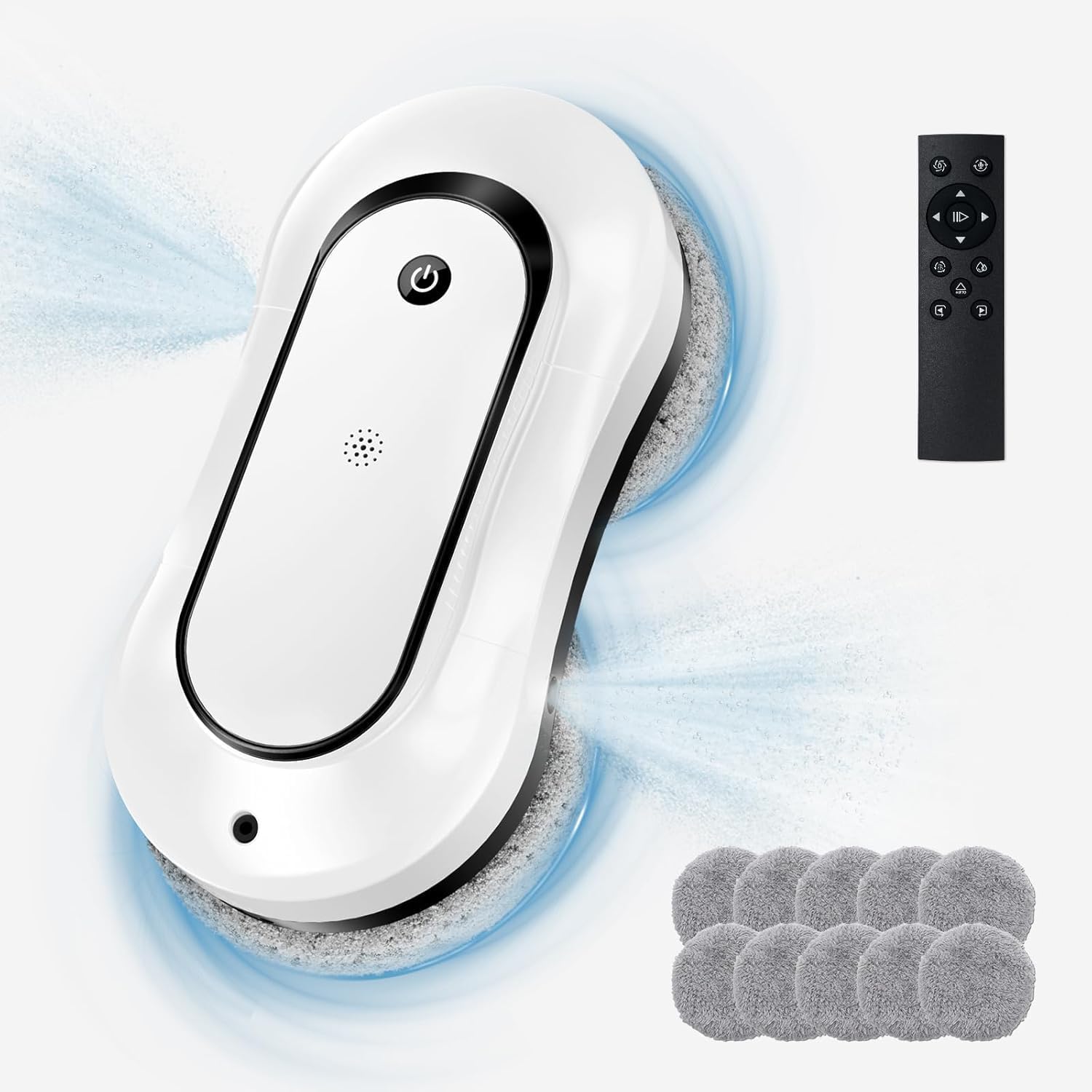 Window Cleaning Robot, Dual Direction Auto-Spray Smart Window Cleaner Robot, 2800Pa Suction Power, with AI Edge Detection, Path Planning, Deep Clean Windows, Tiles All Smooth Surfaces