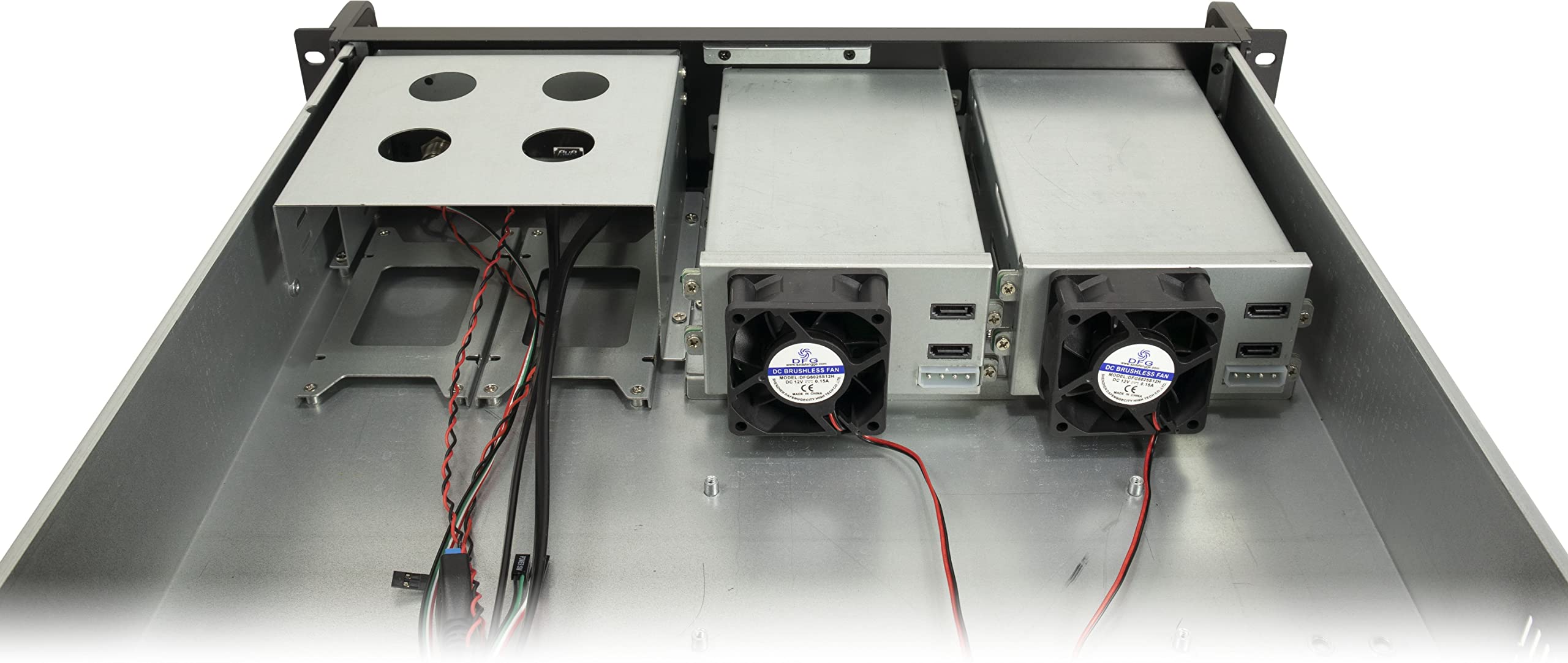 InteR-Tech 2U-2504 Supporto Nero (case Ipc Storage 2U-2504, O. Psu)