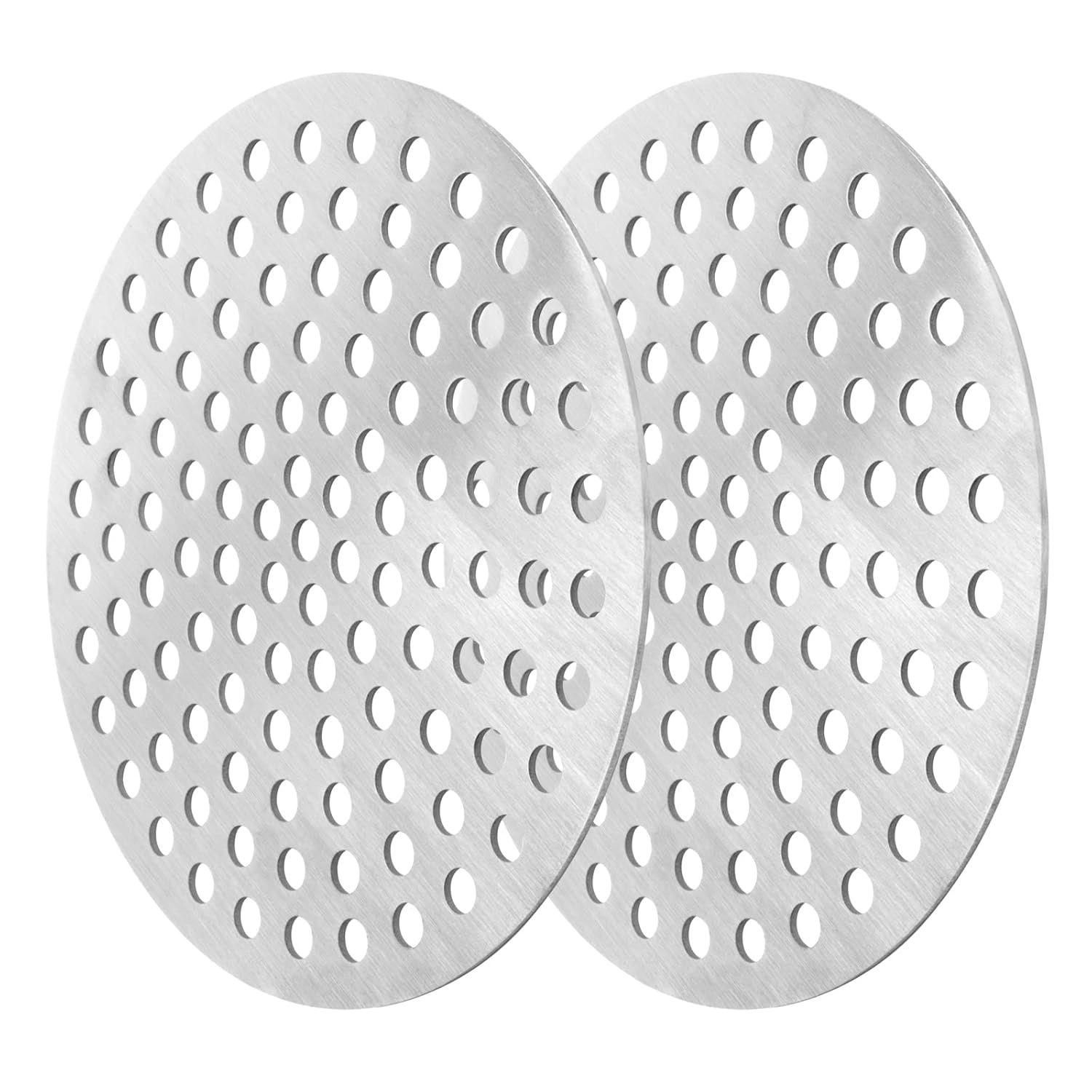 TSSS 2 PCS 7 Inch(176mm) Round Drain Guard/Swirl Cover Drainage Stainless Steel 304, Outside