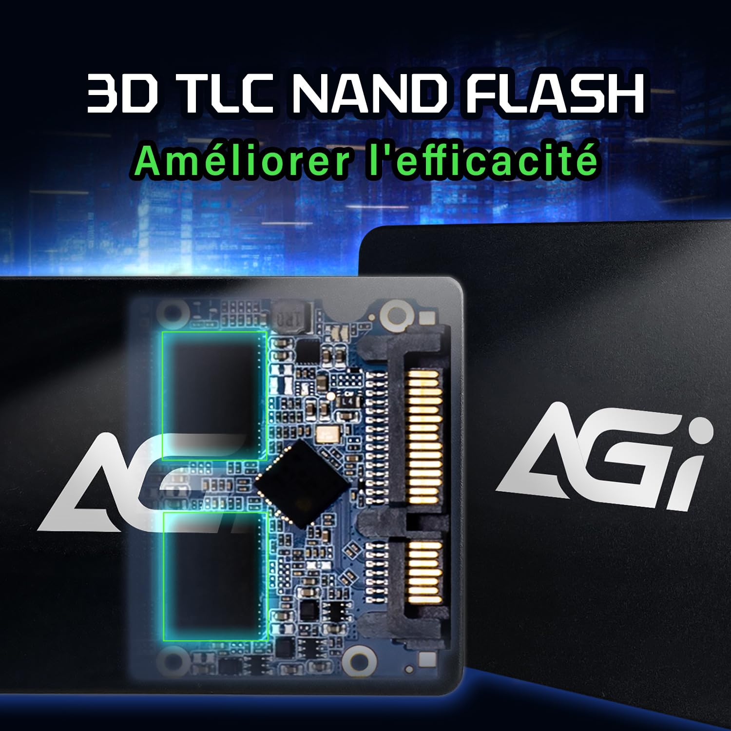 AGI AI178 512GB Internal Solid State Drive SSD, 3D TLC NAND Flash