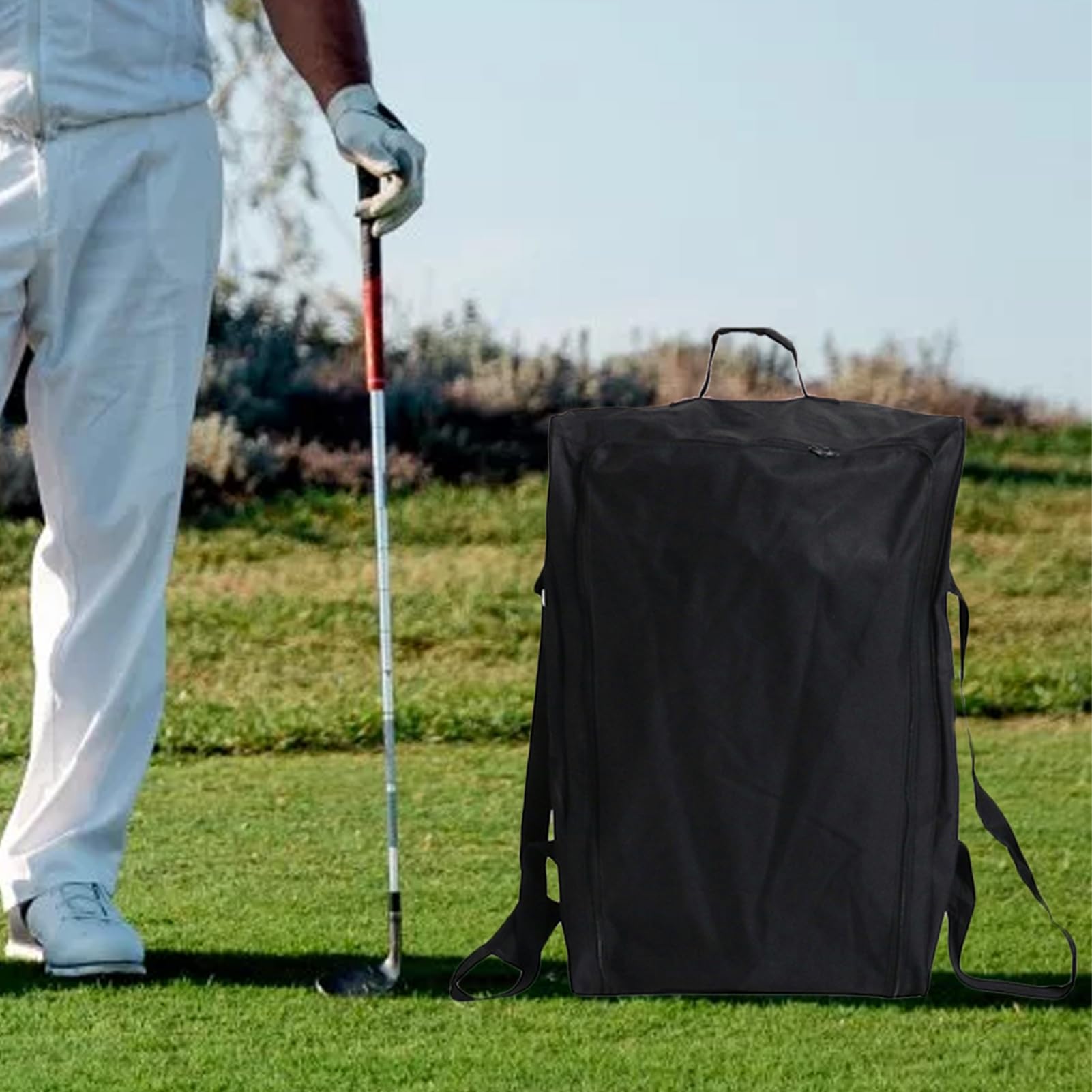 Faltbare Golf-Reise-Tasche – Golf Jagd Cart Bag | Wasserfeste Schutzhülle Golf-Cover mit Gurt | Soft-Sided geräumige Größe Space Saving Dust Cover Bags Sportzubehör für Profis Anfänger