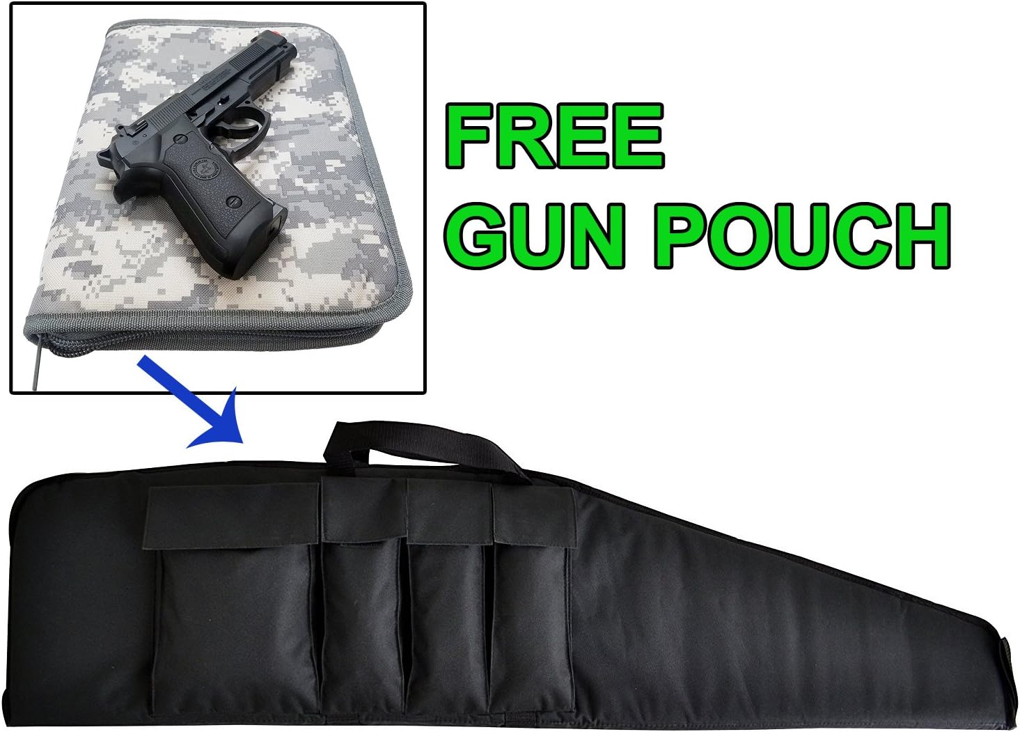 Explorer American Sale Classic Tactical Long Rifle Gun Bag Firearm Transportation Case Lockable Compartment, for Men Women in 36 40 44 48 52