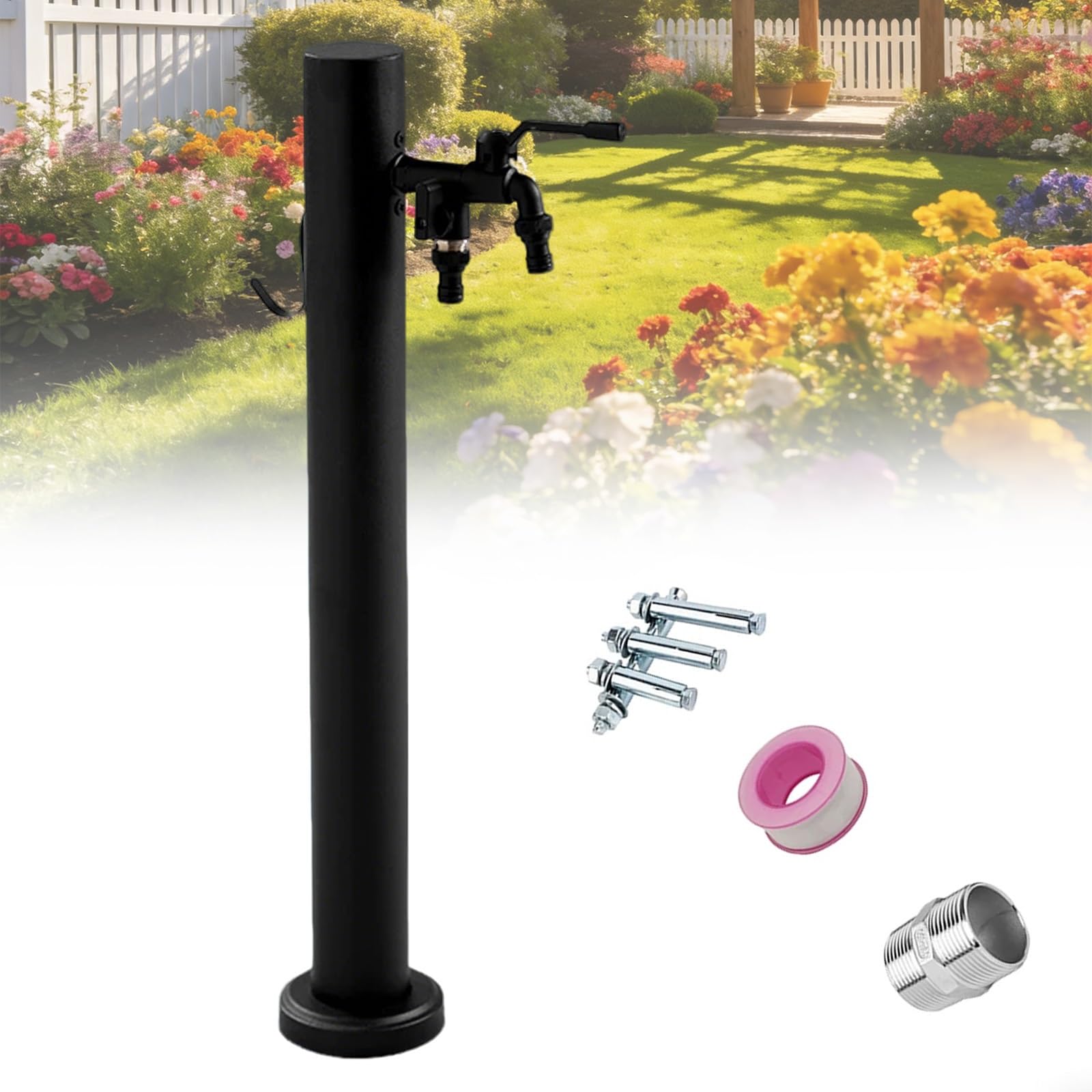 XDLEDMKIZ Water Spigot,Outdoor Vertical Garden Water Column, Freeze Proof Hydrant for Irrigation and Washing