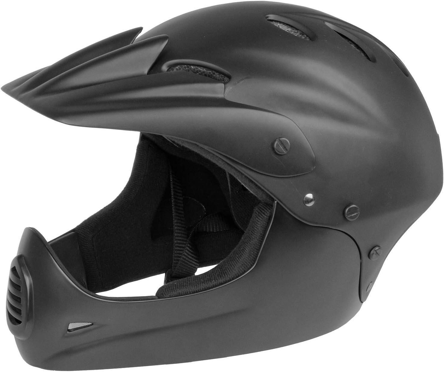 M-Wave Downhill Helmet >All in 1<, size M, 54-58 cm, mattblack