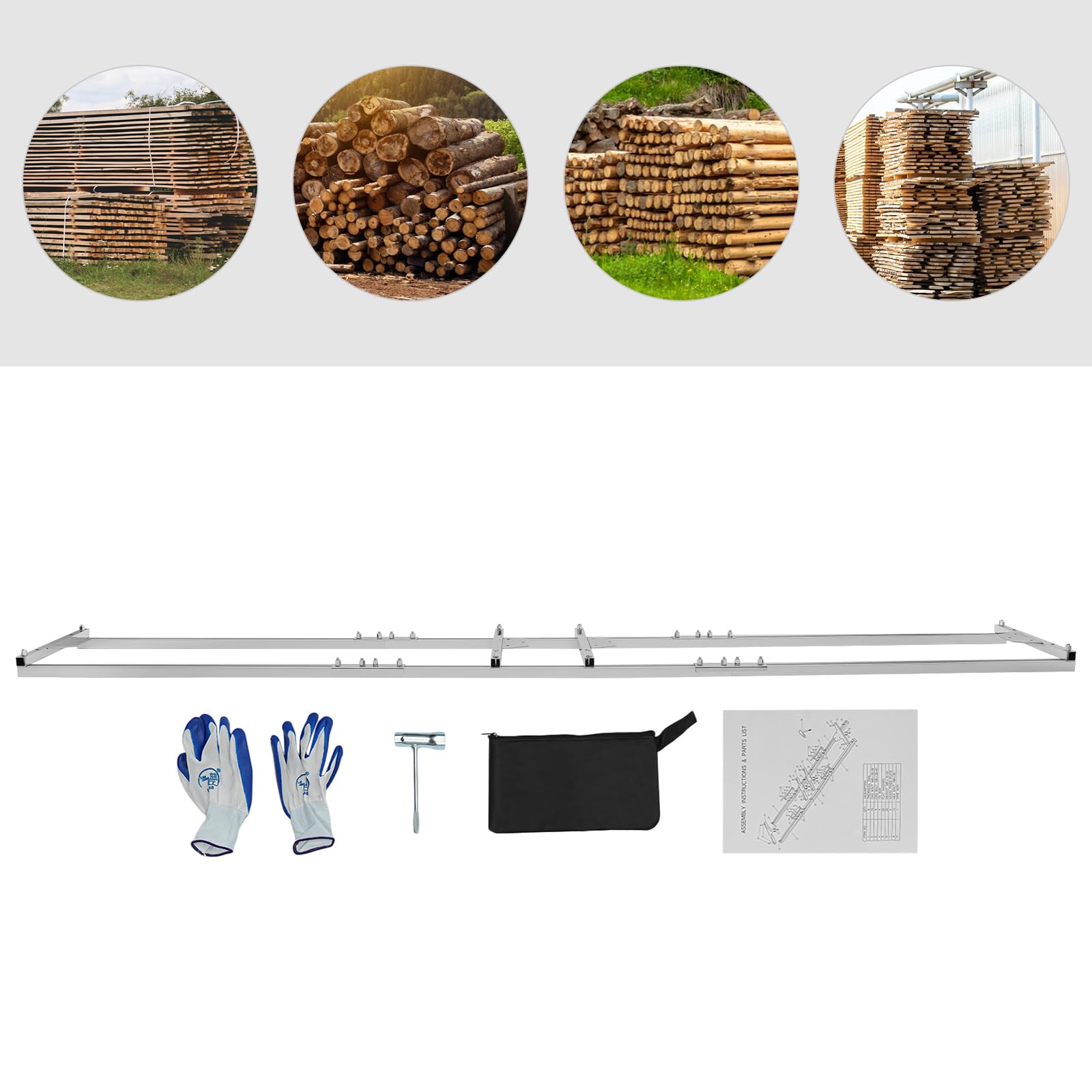 2,7 m Chainsaw Milling Rail, aserradero móvil de madera motosierra motosierra de cadena de planchas fresado