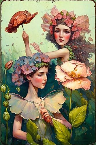 Miniatura 9 de Pintura de diamante de hada de flores de vid  Pequeña chica japonesa fresca arte paisajista, versión simple hecha a mano, kit de pintura de taladro