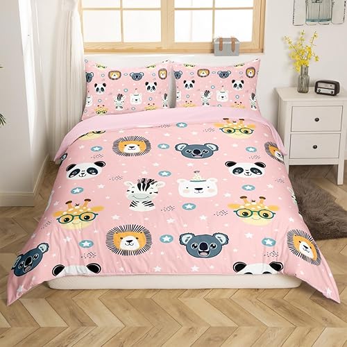 Vista 34 de Funda de edredón de zorro individual, funda de edredón de zorro de dibujos animados, búho de zorro bosque, juego de ropa de cama para niños, Multi 07