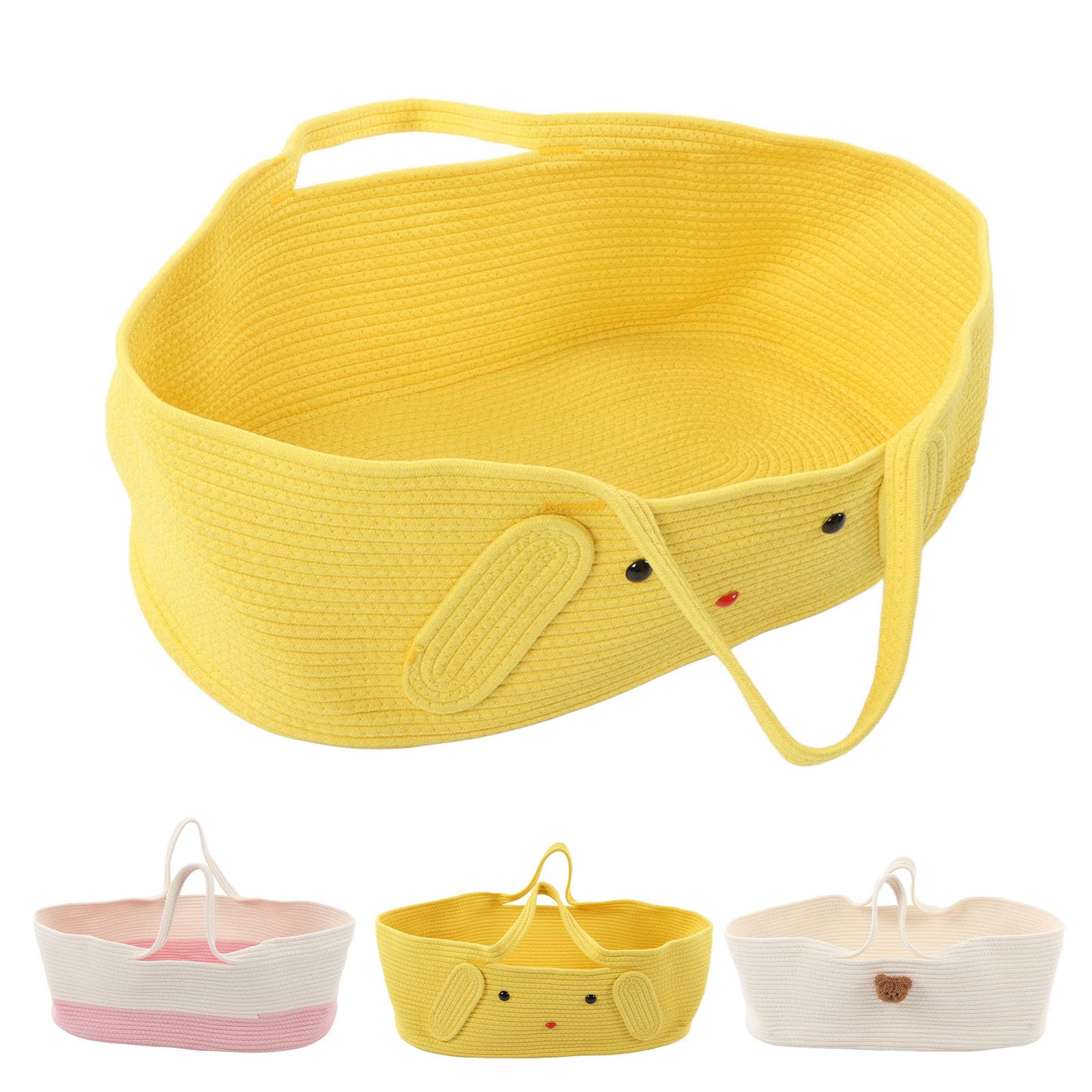 Cesta para Cambiar Pañales, Cesta para Cambiar Pañales Impermeable y Plegable, Cesta para Cambiar Pañales para Bebés, Mesa para Cambiar Pañales Portátil para Bebés(27.6in-Amarillo)