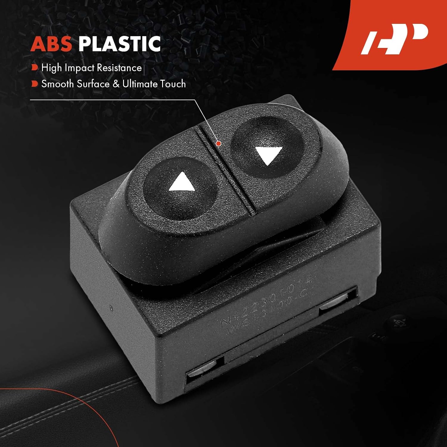 A-Premium 2 PCS Power Window Switch Kit, Front Right or Rear Side | Compatible with Ford F-150 F-250 F-350 1992-1996, E-150, E-250, Ranger, Bronco, E-150 E-250 E-350 Econoline, E-150 Club Wagon