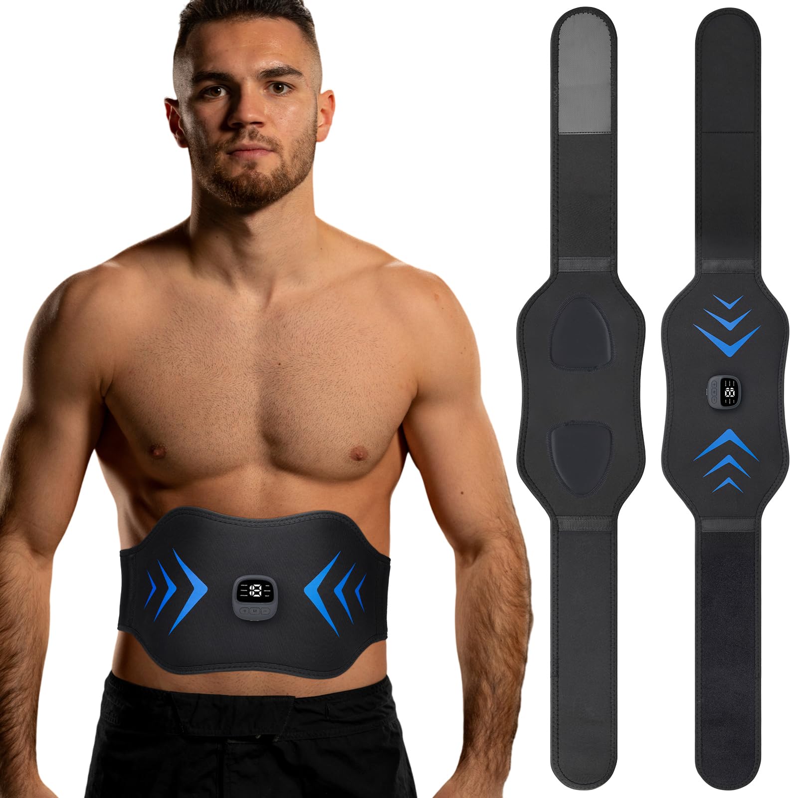 FDA Cleared ABS Stimulator Muscle Toner (Black Blue)
