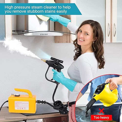 Miniatura 2 de Limpiador de vapor - Vaporizador para limpieza, limpiadores de vapor de mano para uso doméstico, limpiador de vapor de alta presión para detalles de