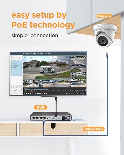 Miniatura 2 de Sistema de cámara de seguridad de 16 canales, 16 cámaras IP con cable de 5 MP PoE para exteriores, detección humana AI, micrófono integrado, acceso