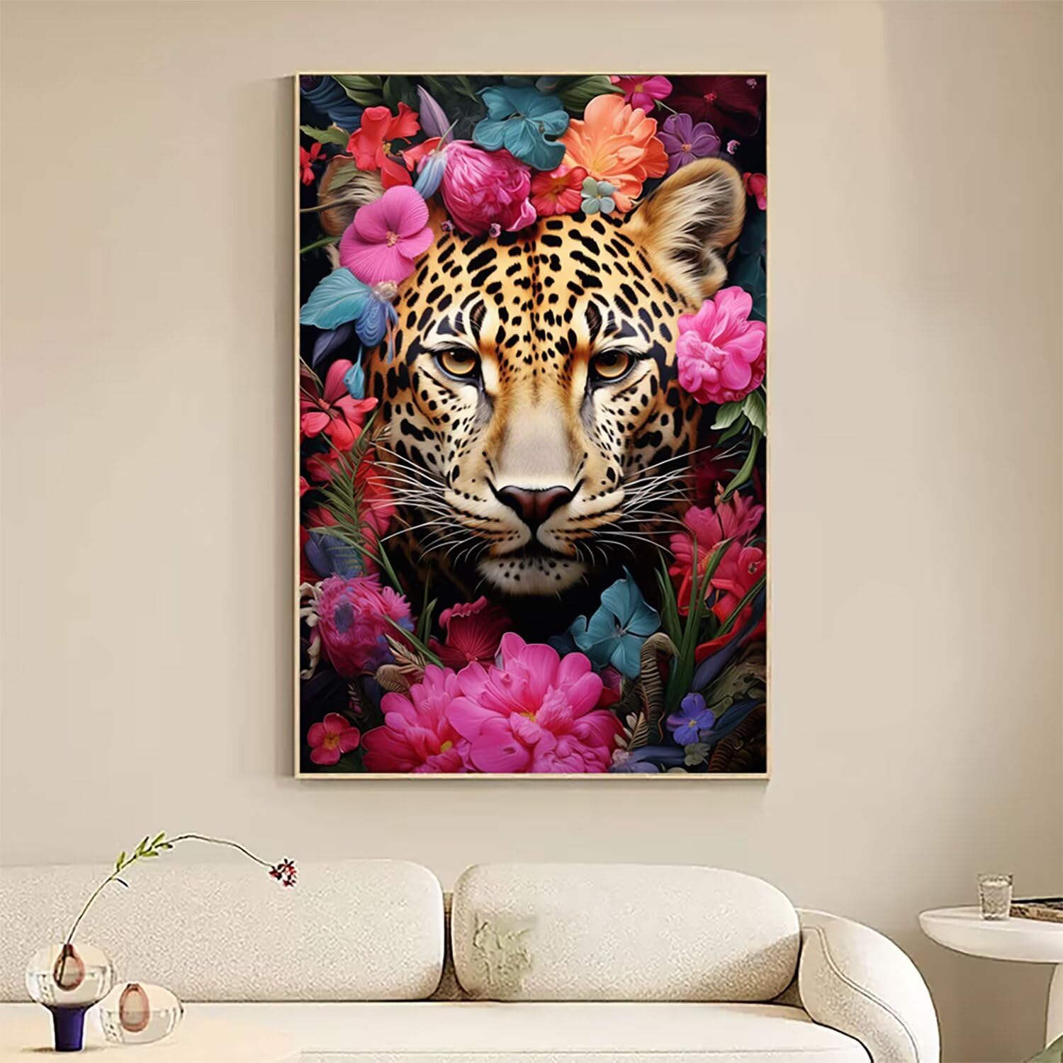 Obraz diamentowy kwiat kompletny zestaw, do samodzielnego malowania kota z diamentami duży 140 x 100 cm, 5D diamenty kryształowy haft krzyżykowy zestaw artystyczny, DIY obrazy diamentowe malowanie