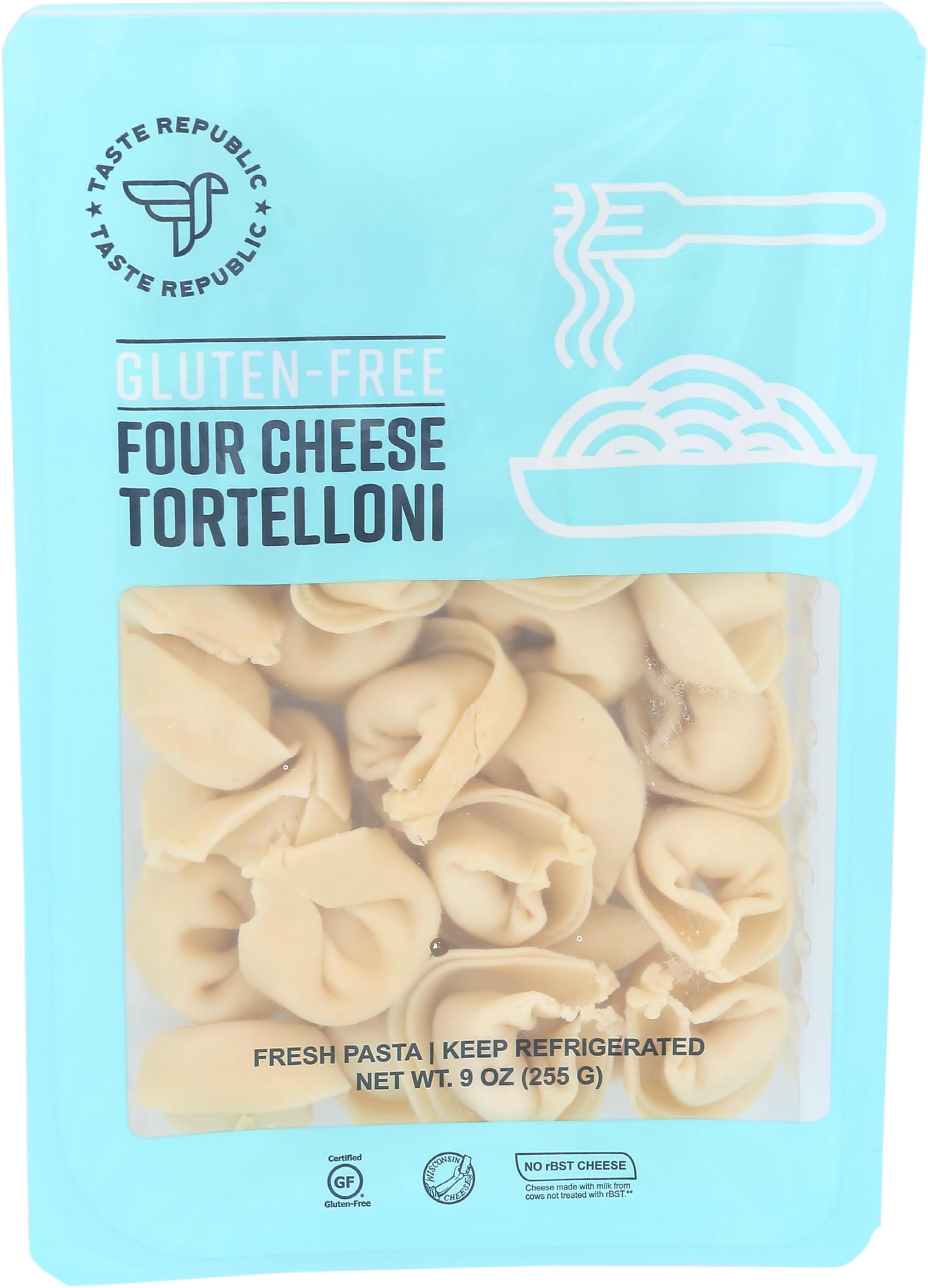 GlutenFree Tortellini Pasta (Four Cheese, 9 Ounce (Pack