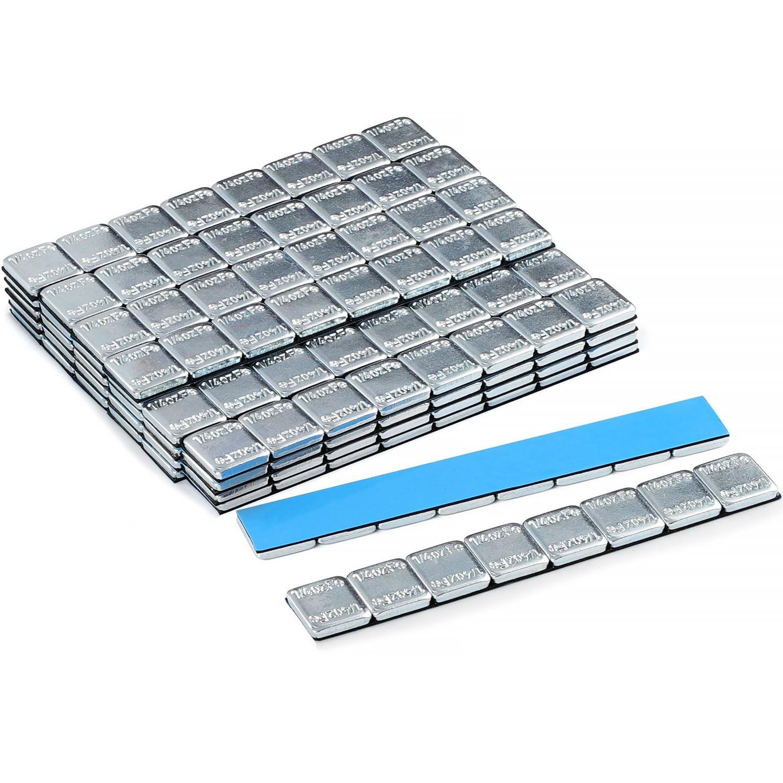 JiiinMiiin Pesos de Rueda mejorados de 1/113.4 g, 7.1 g, 240 Unidades de Pesos Adhesivos para Ruedas, 60 onzas/Caja, Autos/Camiones/SUVs/Motocicletas