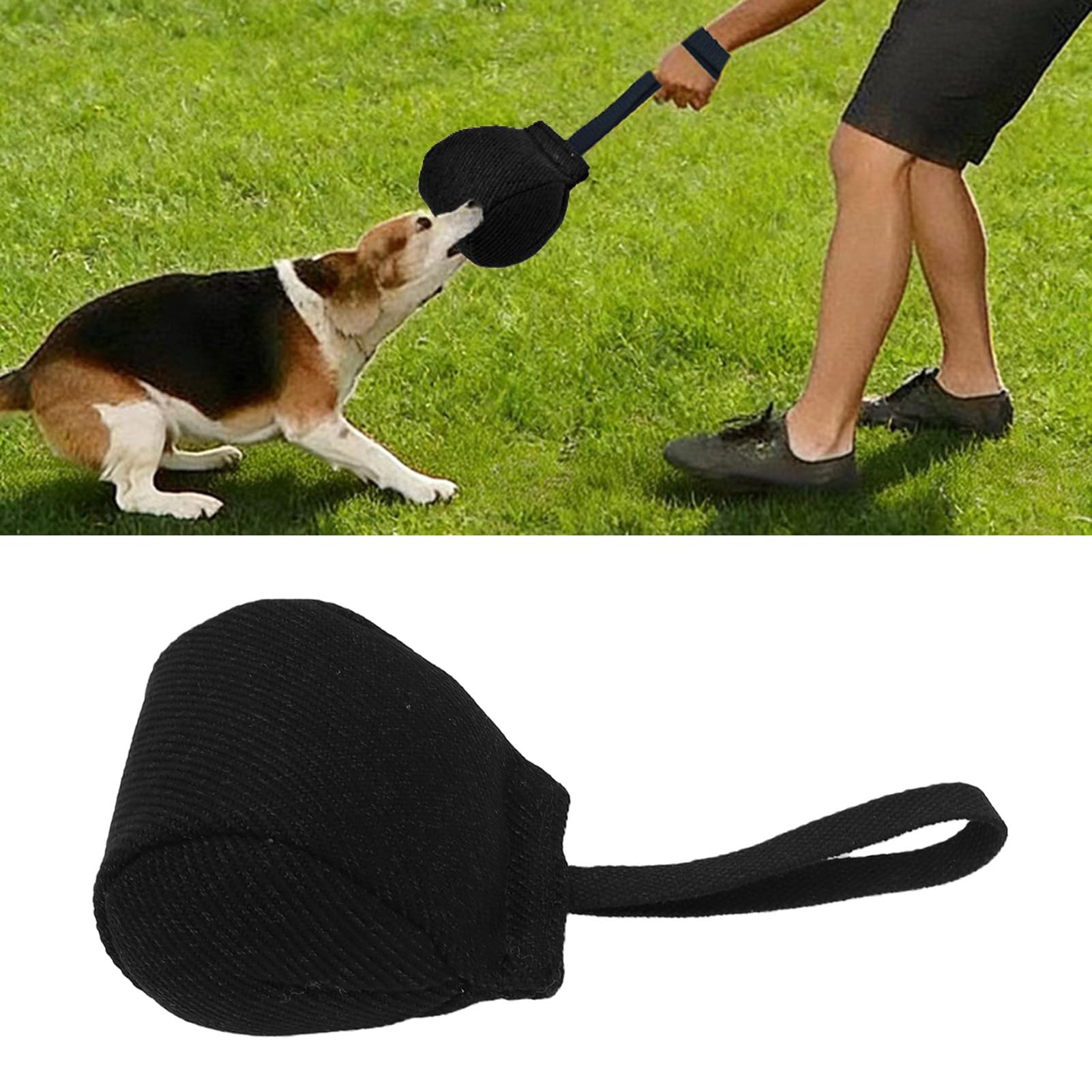 La Almohada Duradera para Adiestramiento de Perros Pequeños y Medianos Promueve La Salud de los Dientes y el Juego Interactivo (Negro)