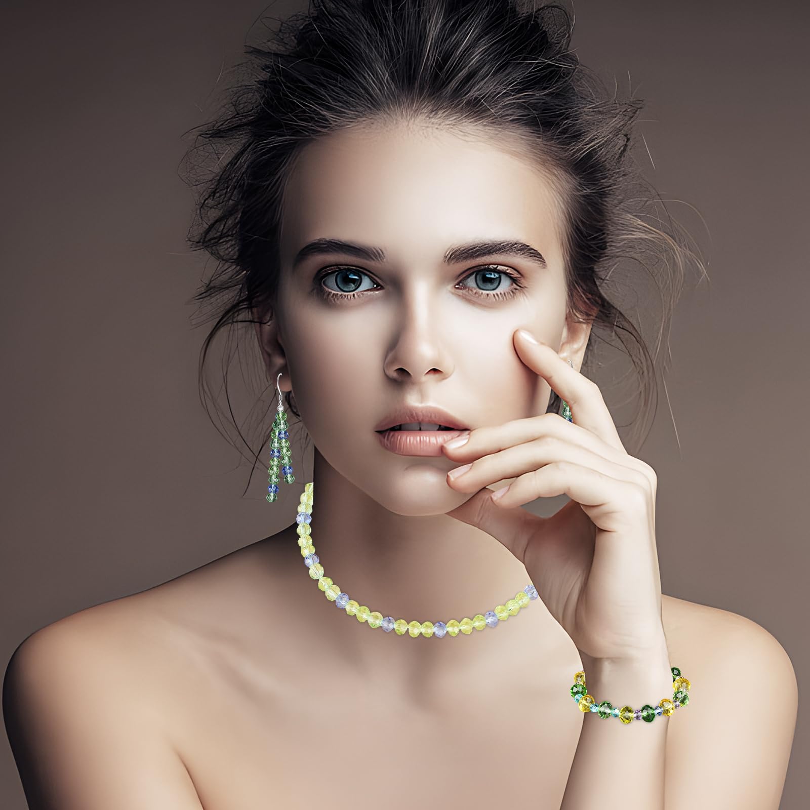 Bestewelry 20 Fili Di Perline In Vetro Sfaccettato Da 4 Mm, Perline Biconiche Pasetel, Perline Sfuse Per La Creazione Di Gioielli, Bracciali, Collane - Foto 8