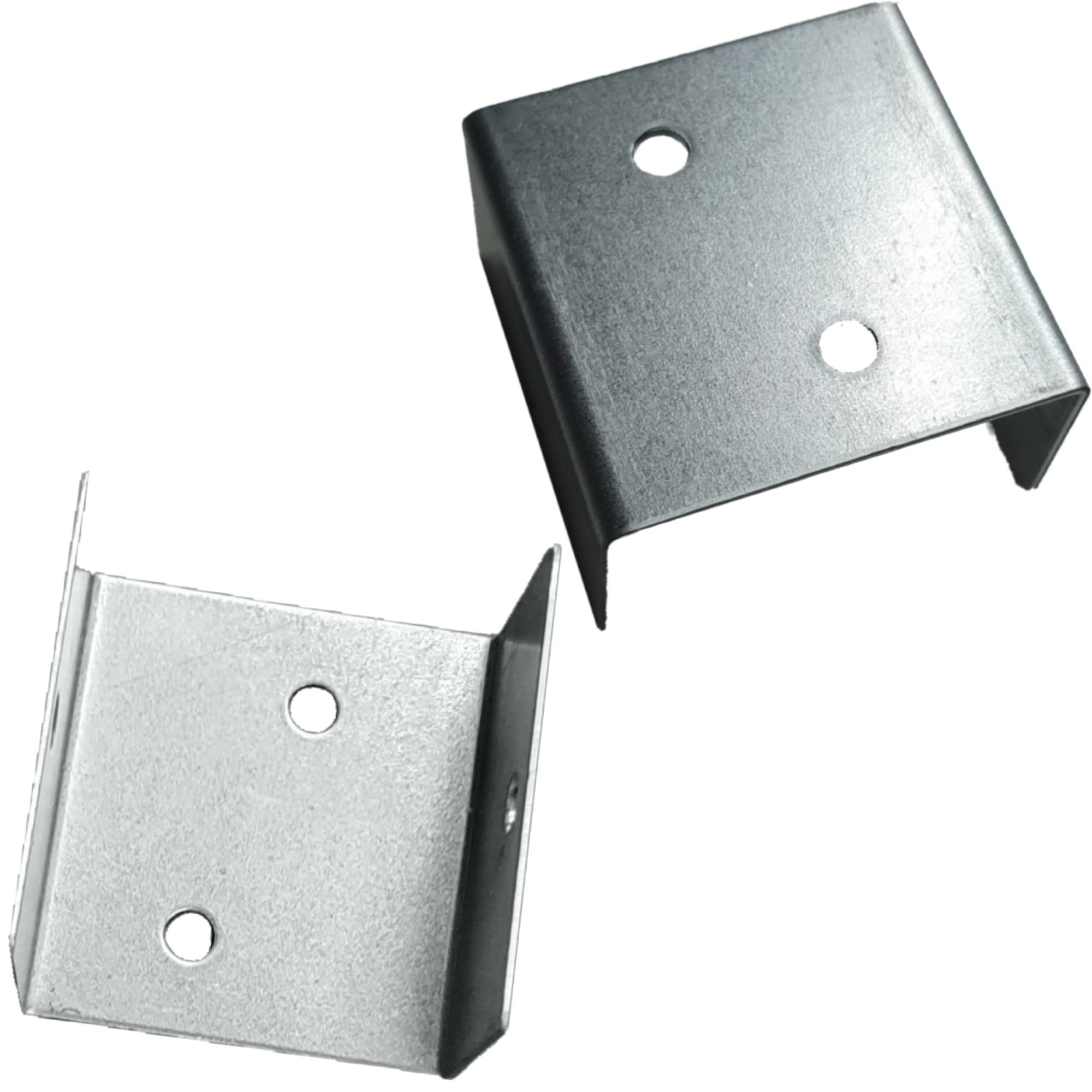 Ketoplastics Silver Fence Panel Clips Trellis U Clip Bracket For Timber Posts, Anti Rattling Secure Fence Or Refix Panel Galvanised Fencing Clips For 46Mm To 56Mm Fence Panels - 30 Clips