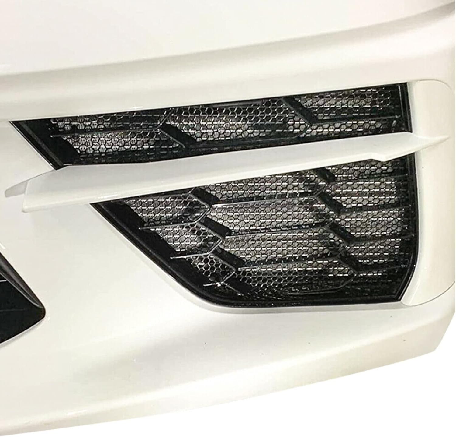 Corvette C8 Radiator Mesh Grill Insert Covers fit 2020 2021 2022 (2 Piece Set), Black