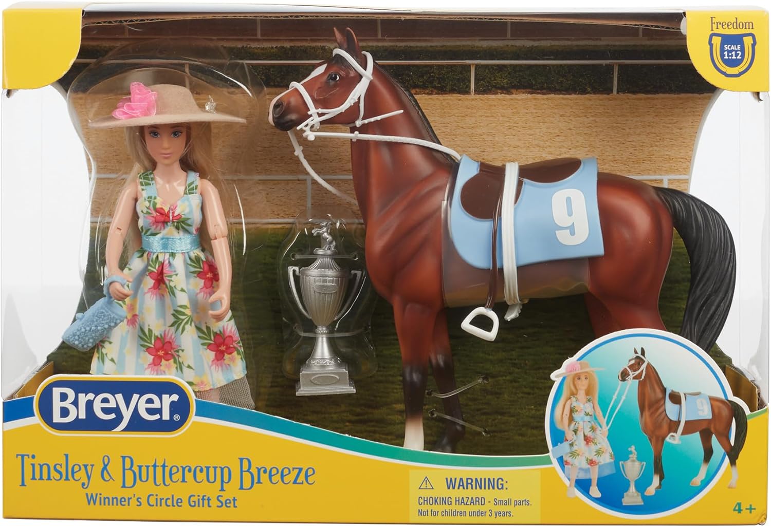 Breyer Horses Freedom Series | Winner's Circle Gift Set - Tinsley & Buttercup Breeze | Model # B-FS-10654
