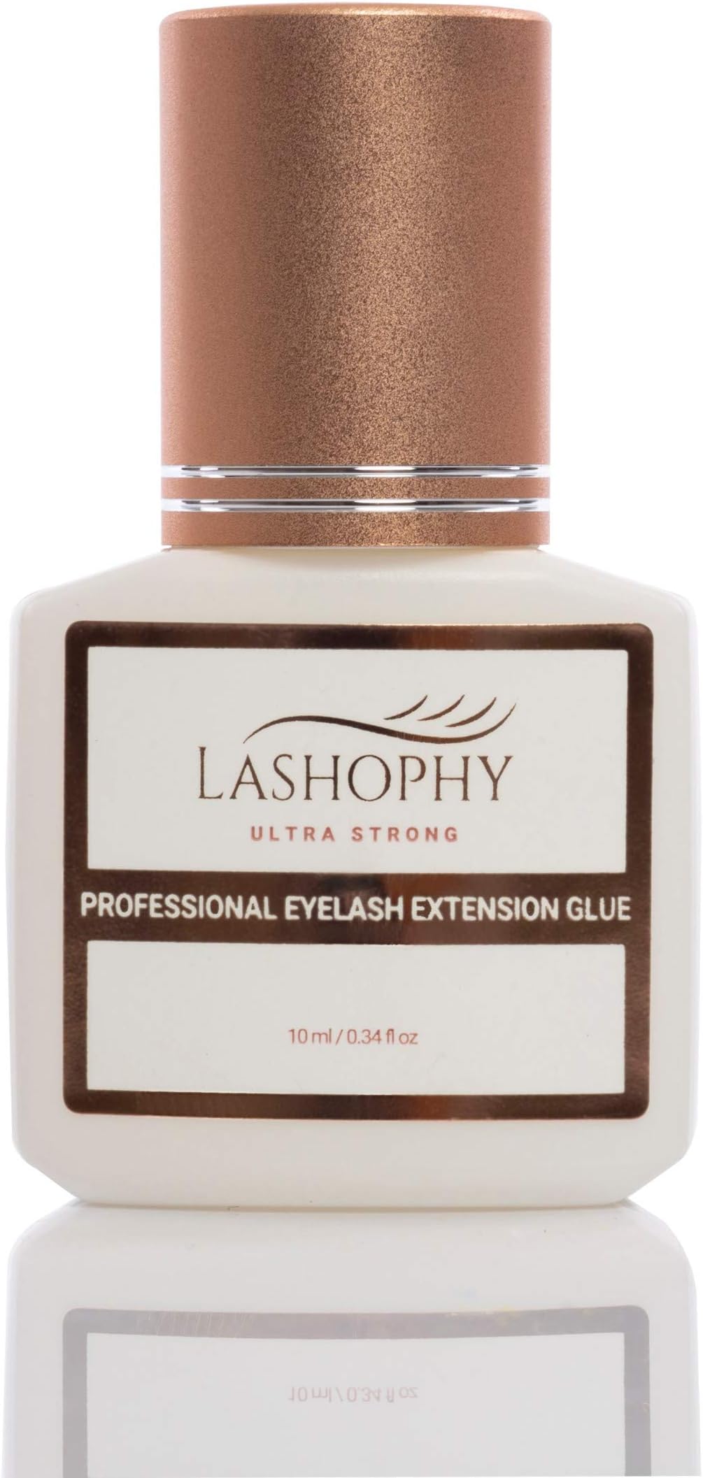 Ultra Strong Professional Eyelash Extension Glue in Carbon Black (10 ml), Extra-Strong Bonding and 6-Week Retention of Semi-Permanent Eyelashes