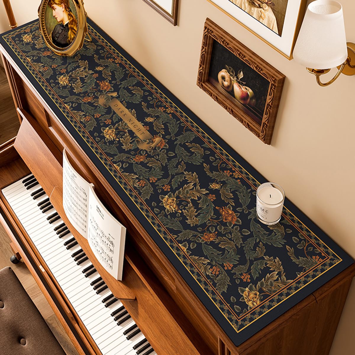 Amazon | BowooHome ピアノカバー ピアノ天板カバー トップカバー