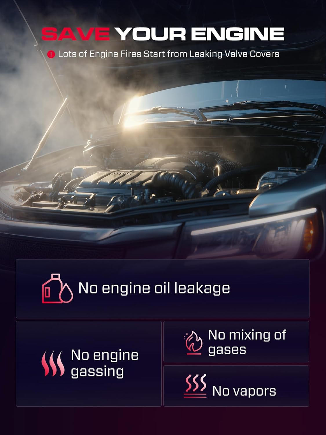 224102G100 Engine Valve Cover with Gasket Compatible with Hyundai 2011-2015 Sonata, 2011-2013 Tucson, 2010-2013 Tucson, Kia 2010-2013 Forte, Forte Koup, 11-16 Optima, 2010 Rondo, 11-13 Sportage