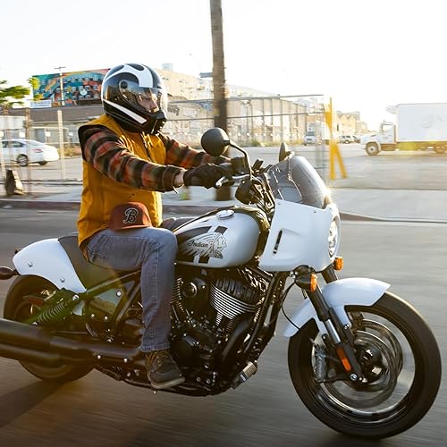 Miniatura 5 de Biltwell Lane Splitter ECE R22.06 - Casco de moto Flames Gloss Negro Blanco