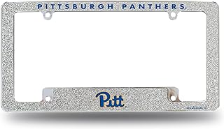 Rico Industries NCAA 12" x 6" Chrome All Over Automotive Bling License Plate Frame Design for Car/Truck/SUV