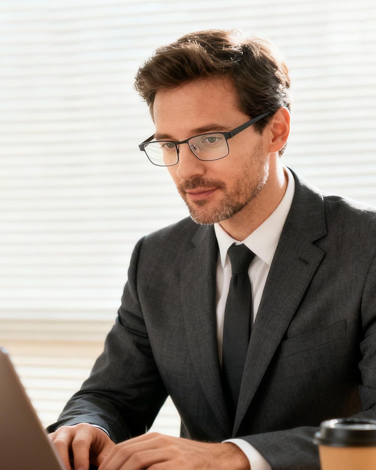 JOLISU 5PCS Reading Glasses Men - Blue Light Blocking Computer Metal Thin Frame Readers For Mens/Women （2.00）