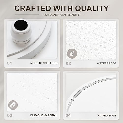 Miniatura 5 de EOSAHR Elevador decorativo de madera para decoración del hogar soporte de exhibición de granja para encimera de cocina, fregadero de baño y