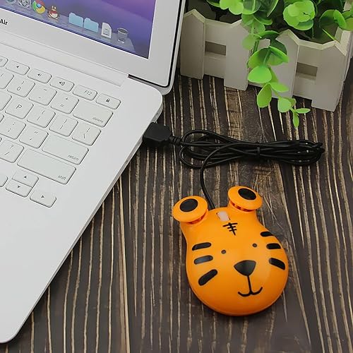 Miniatura 9 de Sokelinn-six Lindo mouse con cable, cable USB Mause para niños con bonita forma de dibujos animados, 1600PDI 3 botones ergonómicos mini ratones para