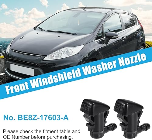 Miniatura 2 de uxcell Boquilla de limpiaparabrisas delantero para Ford Fiesta 2011-2019 Pulverizador Jet Reemplazar BE8Z-17603-A