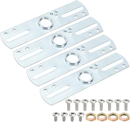 MECCANIXITY Kit de barra transversal de lámpara, soporte de montaje de 4.134 x 0.866 in, placa de luz de techo para iluminación de araña, tono