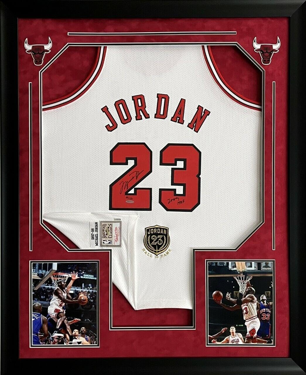 Michael Jordan "Hall Of Fame 2009" Signed Chicago Bulls Jersey UDA Upper Deck - Autographed NBA Jerseys