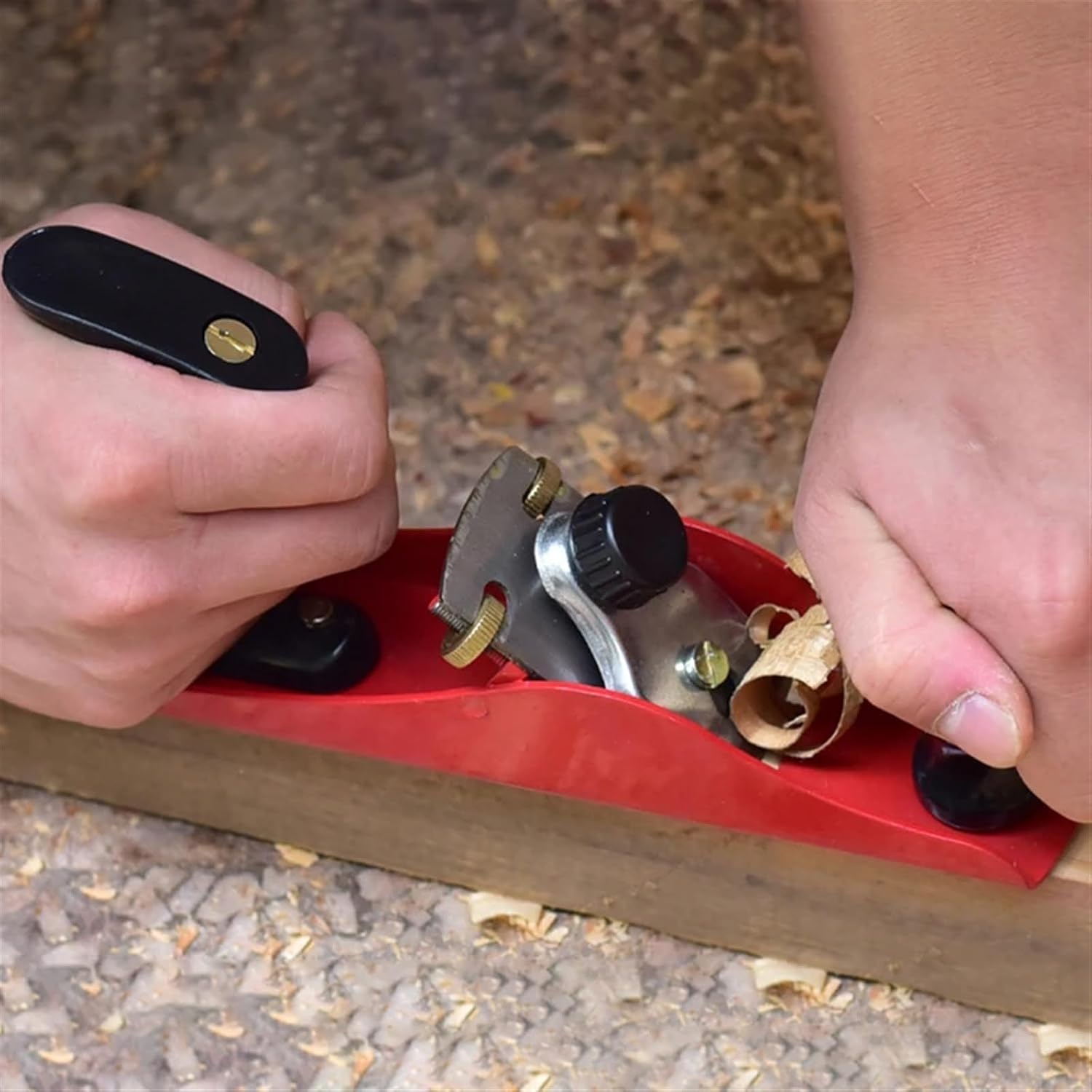 Electric Planer, Mini Wood Hand Planer Small Hand Plane For Trimming Low Angle Block Plane For DIY Woodworking Hand Tools(B)