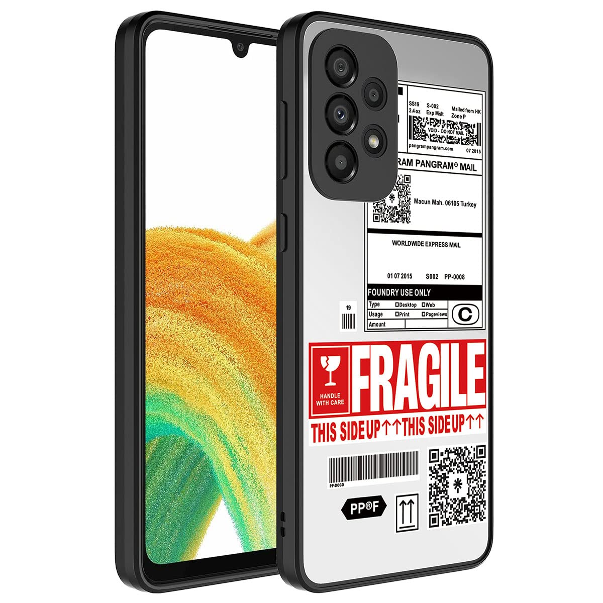 Zore Galaxy ile uyumlu A33 5G Kılıf Aynalı Desenli Kamera Korumalı Parlak Zore Mirror Kapak Fragile
