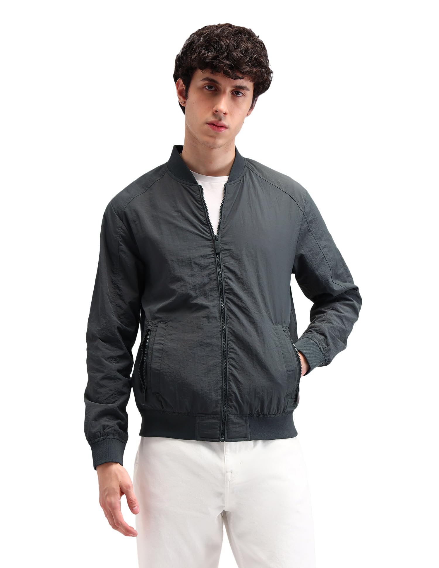 flying machine Solid Regular Fit Jacket-picture-53
